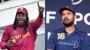I Am Ready! Universe Boss Chris Gayle Replies to Yuvraj Singh&rsquo;s &lsquo;Let&rsquo;s Hit Some Sixes&rsquo; Tweet Ahead of GT20 Canada