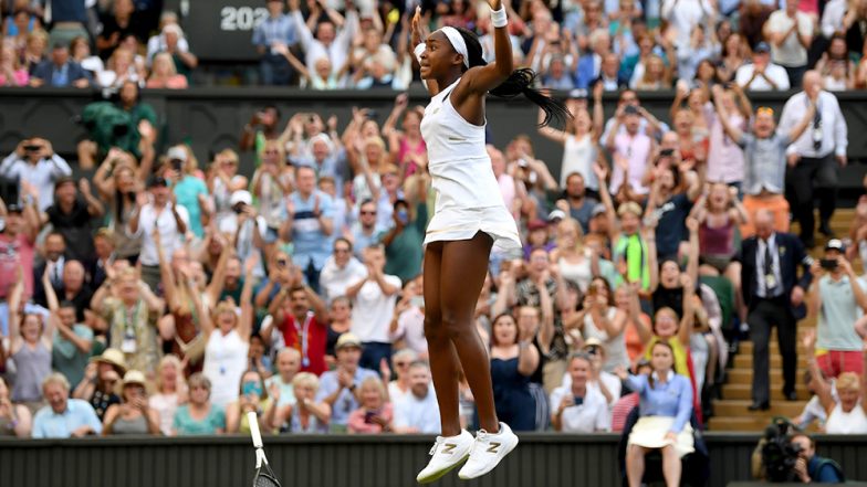 Cori 'Coco' Gauff Saves Two Match Points to Defeat Polona Hercog in Wimbledon 2019; 15-Year-Old American Tennis Player Advances to Fourth Round