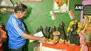 Fan Offers Prayers at Cricket Ganesha Temple for India's Triumph in ICC Cricket World Cup 2019