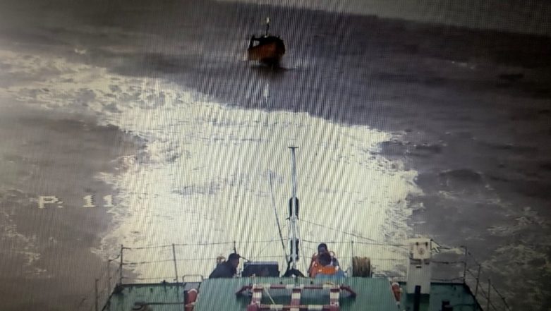 Indian Coast Guard Ship Rescues 8 Fishermen Stranded at Sea Off Odisha