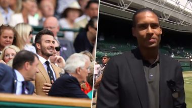 David Beckham and Liverpool Defender Virgilv Dijk Attend Wimbledon 2019 During Simona Halep vs Elina Svitolina Match, See Pics