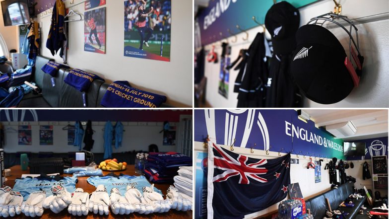 New Zealand vs England CWC 2019 Final: ICC Shares Insights of Dressing Rooms of Both Teams, See Pics