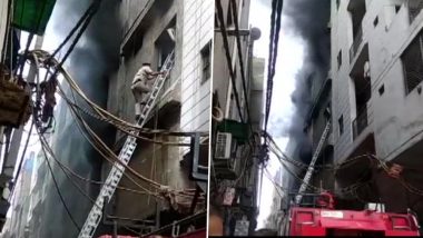 Delhi Fire: 3 Dead After Blaze Engulfs Rubber Factory in Jhilmil Industrial Area