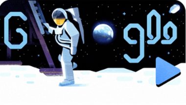 50th Anniversary of Moon Landing: Google Doodle Celebrates Golden Jubilee of Apollo 11's Mission to The Moon With Animated Video