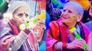 Age Is Just A Number! This Graceful Old Lady Cheering From Stands During IND vs BAN ICC CWC 2019 Match Wins Hearts of Sourav Ganguly, Harsha Bhogle and Netizens (See Pic)