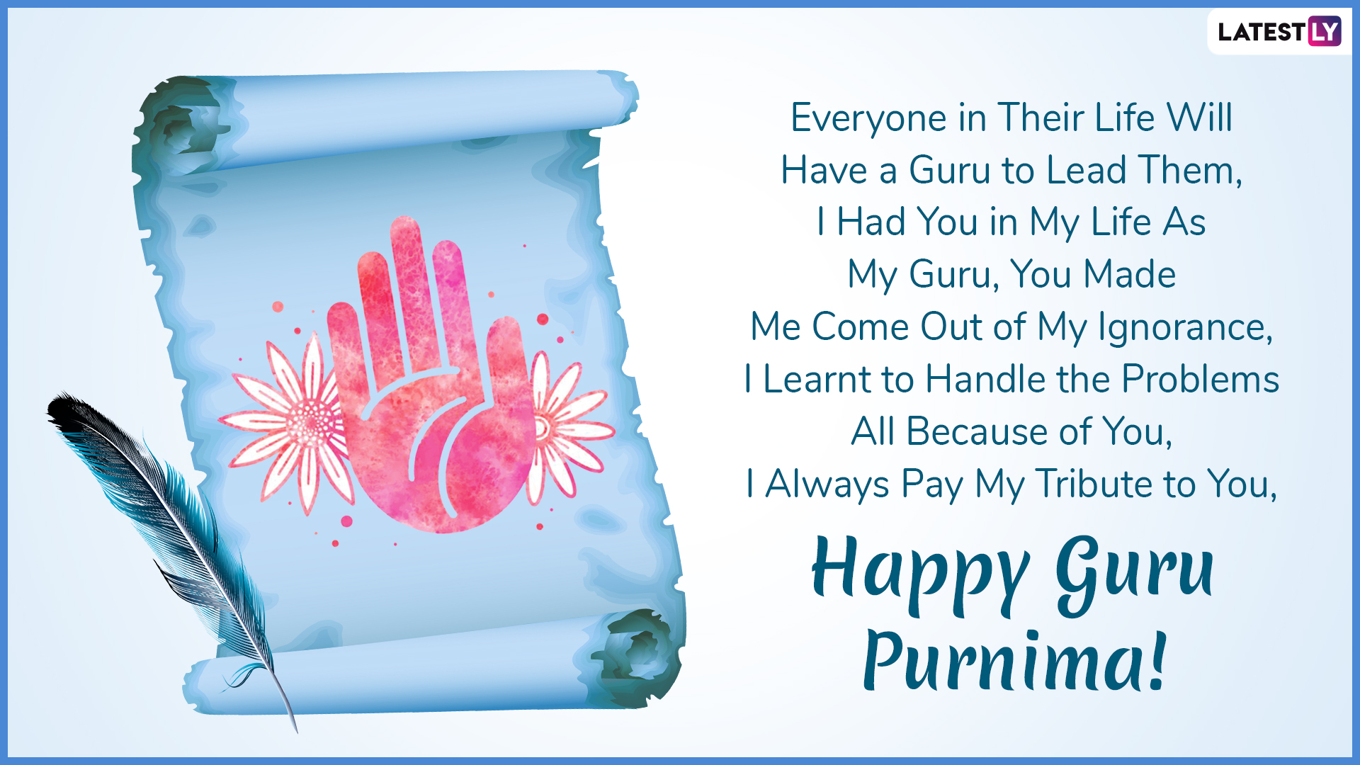 Guru Purnima 2019 Messages in Hindi: WhatsApp Stickers, Quotes, GIF Image  Greetings, SMS and Facebook Photos to Wish Happy Guru Purnima | 🙏🏻  LatestLY