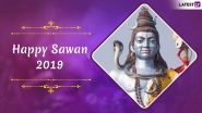 Happy Sawan Somvar 2019 Messages: WhatsApp Stickers, GIF Images, Facebook Photos, Greetings and SMS to Celebrate The Holy Month of Shravan