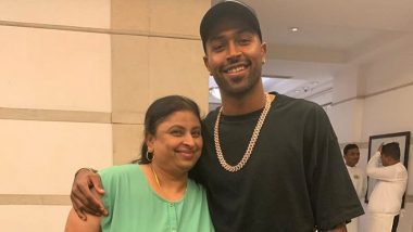 Hardik Pandya Enjoys Quality Time With Mother, the Indian All-Rounder Shares Sweet Photo With Mom on Instagram (See Pic)