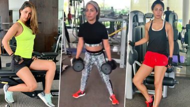 Hina Khan Workout and Diet: How Kasautii Zindagii Kay’s Komolika Stays at Her Fittest Best (Watch Videos)