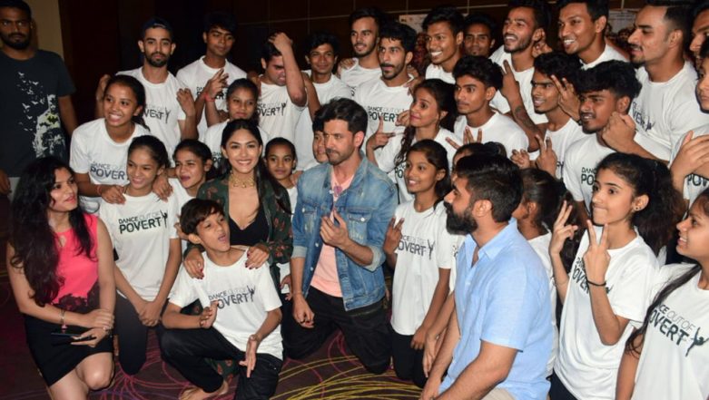 Hrithik Roshan and Mrunal Thakur Fulfill the Wish of Underprivileged Kids by Dancing with Them