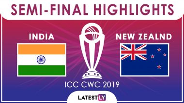 India vs New Zealand Stat Highlights ICC CWC 2019 Semi-Final: Ravindra Jadeja Heroics in Vain As IND Crash Out of WC