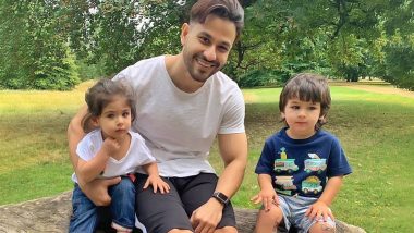 Taimur Ali Khan's Tattoo-Filled Knees and Inaaya Naumi Kemmu's Cute Expressions Steal The Limelight From Kunal Kemmu (View Pic)