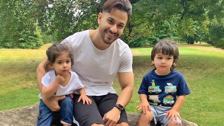 Taimur Ali Khan's Tattoo-Filled Knees and Inaaya Naumi Kemmu's Cute Expressions Steal The Limelight From Kunal Kemmu (View Pic)