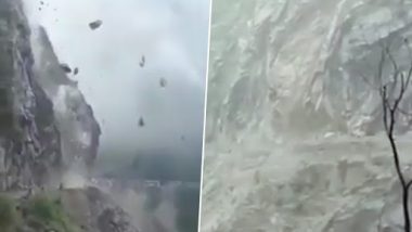 Jammu-Srinagar Highway Closed Due to Shooting Stones on Sunday, Amarnath Yatra Affected; Watch Video