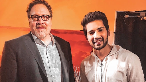 Armaan Malik Meets Jon Favreau at The Lion King’s World Premiere in Los Angeles