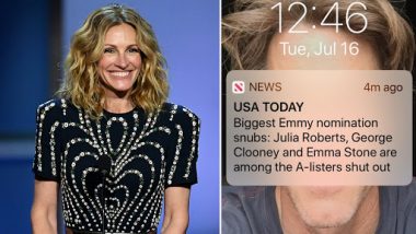 Julia Roberts Has a Funny Take on Her Emmy Snub, Says ‘I’m in Exceptional Company at Least’