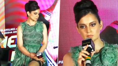 Kangana Ranaut Gets into a Heated Argument With a Journalist at Judgemental Hai Kya Song Launch - Watch Viral Video