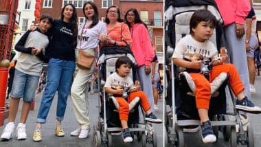 Kareena Kapoor Khan and Karisma Kapoor Continue To Make Stylish Appearances in London But It is Taimur Who Has All Our Attention! (View Pics)