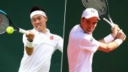 Kei Nishikori vs Mikhail Kukushkin, Wimbledon 2019 Live Streaming & Match Time in IST: Get Telecast & Free Online Stream Details of Round of 16 Tennis Match in India