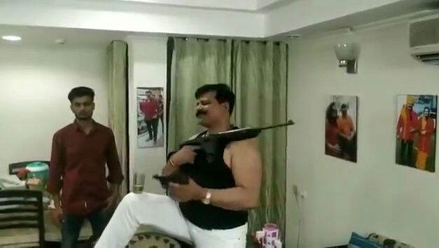 BJP MLA Kunwar Pranav Singh Champion Caught Brandishing Gun in Viral Video Expelled From Party for 6 Years BJP MLA Kunwar Pranav Singh Champion Caught Brandishing Gun in Viral Video Expelled From Party for 6 Years