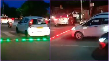 LED Traffic Lights Direct Vehicles in Hyderabad! Indian City Experiments by Replacing LED Lights for Traffic Signals (Watch Video)