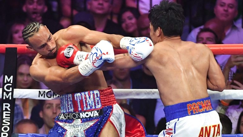 Manny Pacquiao defeats Keith Thurman in WBA welterweight title fight