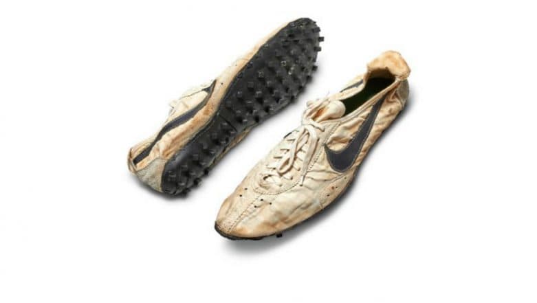Nike's Rare 'Moon Shoe' Sell For Record $437,500 at Auction Nike's Rare 'Moon Shoe' Sell For Record $437,500 at Auction
