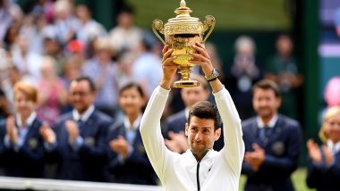 Novak Djokovic Wins Wimbledon 2019, Beats Roger Federer in Thrilling Longest Men's Singles Final to Lift 5th Wimbledon Trophy