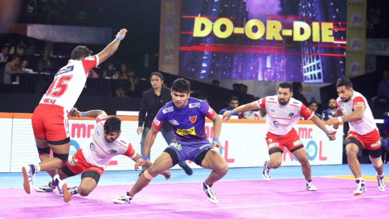 PKL 2019 Match Results: Dabang Delhi K.C. Stomp Haryana Steelers 41-21