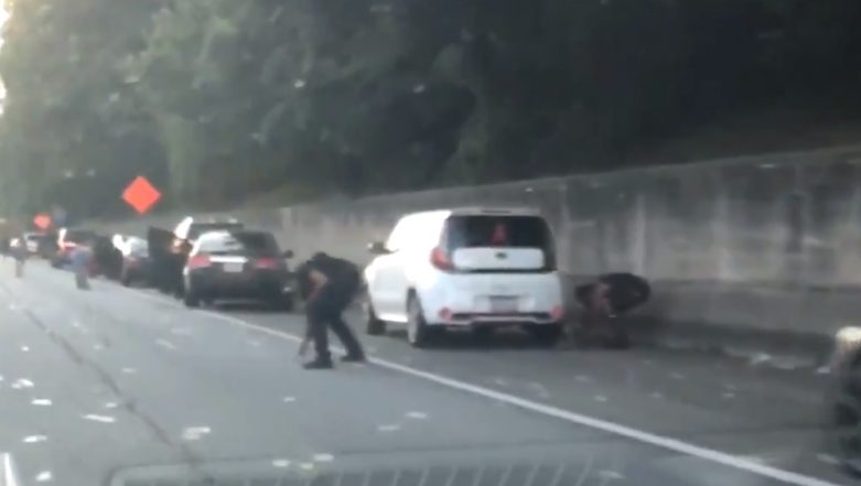 Door of Truck Carrying Cash Worth $175,000 Opens on Atlanta Highway