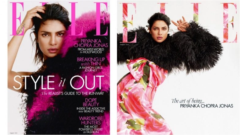 Priyanka Chopra Looks Fierce in Faux Fur and Floral on Elle UK Magazine Cover (View Pics)