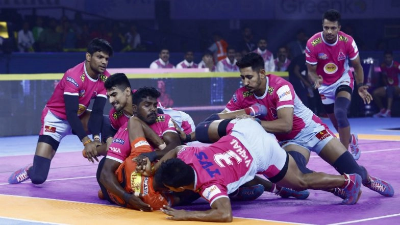 PKL 7 Match Results: All-Round Display Help Jaipur Pink Hammer U Mumba 42-23