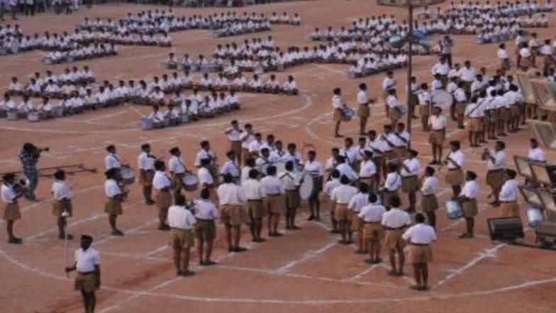 Dussehra 2019: Firing Caught on Camera at RSS-Organised Shastra Puja in Sitapur, Watch Video Dussehra 2019: Firing Caught on Camera at RSS-Organised Shastra Puja in Sitapur, Watch Video