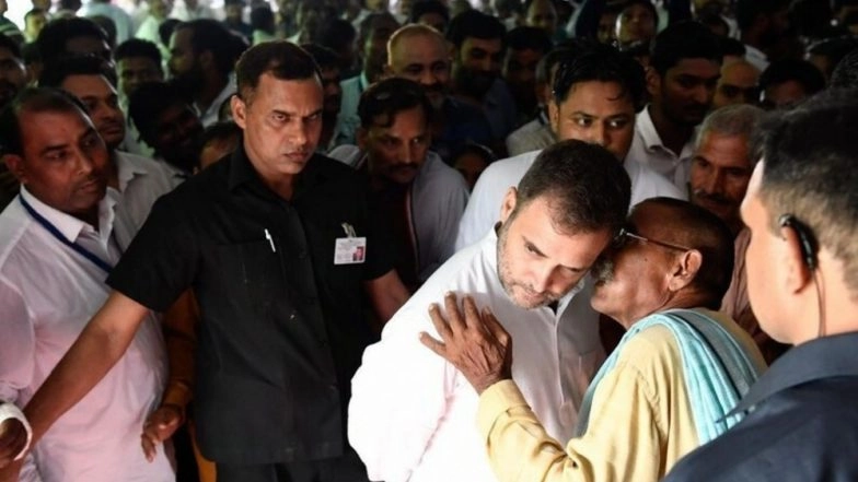 Rahul Gandhi Visits Amethi for the First Time After Losing Lok Sabha Elections 2019 In Constituency to Smriti Irani, Meets Party Workers