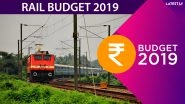 Rail Budget 2019: Government Plans to Enhance Metro Rail Coverage by PPP Initiative, Special Purpose Vehicles for Suburban Projects