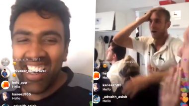 R Ashwin Records Stuart Broad’s Crazy Celebrations With Nottinghamshire Teammates After Ben Stokes Gets ‘6 Runs’ From a Deflected Overthrow in ENG v NZ, CWC 2019 Final