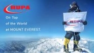 Rupa Company Claims to Have Scaled Mt Everest and Hoisted its Flag on the Summit on Its 50th Anniversary (Watch Video)