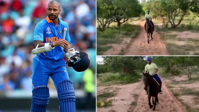 Shikhar Dhawan Enjoys Horse Riding After Recovering From Thumb Injury