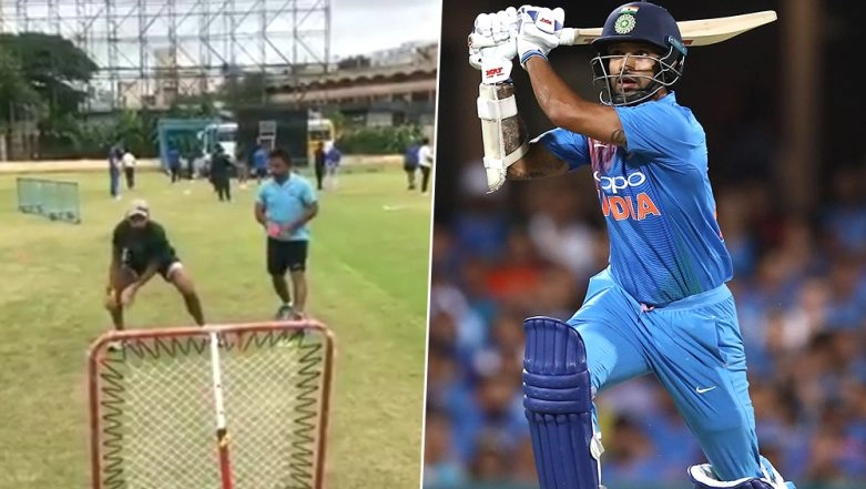 Shikhar Dhawan Toiling Hard for India’s Tour of West Indies 2019: Watch Video 