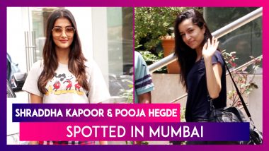 Bollywood Divas Shraddha Kapoor and Pooja Hegde Are All Smiles for the Cameras in Mumbai