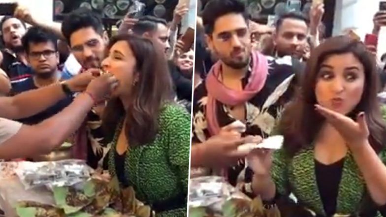 Parineeti Chopra and Sidharth Malhotra Try the Famous ‘Fire Paan’ and Their Expressions Will Make Your Day (Watch Video)