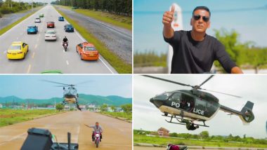 Sooryavanshi: Akshay Kumar Gives Fans a Sneak Peek Into His Action-Packed Cop Avatar From the Sets (Watch BTS Video)