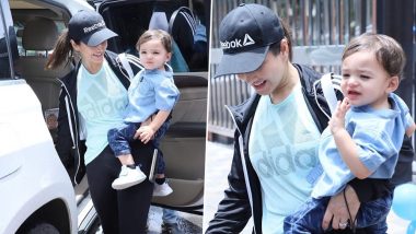 Video Alert! Sunny Leone's Little Munchkin Blows a Flying Kiss to the Paps and it is the Cutest Thing You'll See Today
