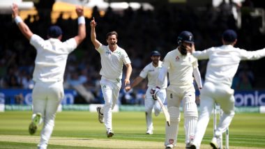 England Fall of Wickets Video: Watch Tim Murtagh and Co Bowl Out Home Side for Just 85 Runs