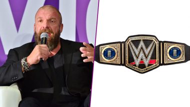Triple H Presents England Customised WWE Championship Belt