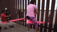 US-Mexico Border: Children Indulge in Seesaw Game Across Border As Form of Protest Against President Donald Trump's Policies, Watch Video