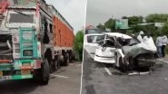 Unnao Rape Survivor Accident: Truck Involved Had Grease-Free Number Plate, Shows CCTV Footage From Toll Plaza
