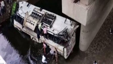 Agra: Speeding Janrath Bus Falls From Yamuna Expressway Into Drain, 29 Dead & Several Injured