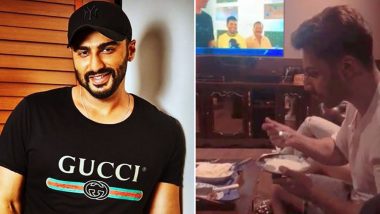 Varun Dhawan Enjoys Ice Cream While Watching India vs New Zealand Semis; Arjun Kapoor Tags Him ‘Sweet Vanilla’