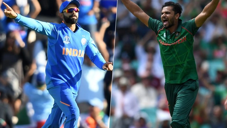 CWC 2019 India vs Bangladesh: Virat Kohli and Mashrafe Mortaza Gunning for Semi-Final Spot